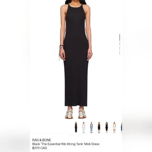 Rag & Bone Essential Ribbed Tank Dress - Picture 1 of 6